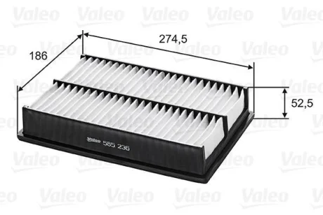 ФІЛЬТР ПОВІТРЯНИЙ MAZDA 3/5 "1,8-2,3 "03>> ="" Valeo 585236