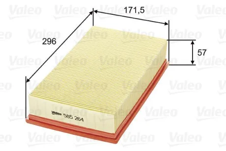 ФІЛЬТР ПОВІТРЯНИЙ Valeo 585264