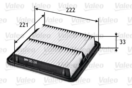 ФИЛЬТР ВОЗДУШНЫЙ SUBARU Forester/Impreza/Legacy/Levorg/Outback/Tribeca/WRX/XV "1,5-3,6 "03>> ="" Valeo 585334