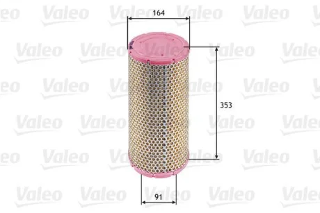 ФІЛЬТР ПОВІТРЯНИЙ IVECO Daily/Massif "2,3-3,0 "99-11 ="" Valeo 585624