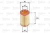 ФІЛЬТР ПОВІТРЯНИЙ SMART Cabrio/City-Coupe/Crossblade/Fortwo "0,6-0,7 "98-07 ="" Valeo 585660 (фото 1)
