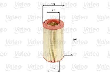 ФІЛЬТР ПОВІТРЯНИЙ CITROEN/FIAT/IVECO/PEUGEOT Jumper/Ducato/Daily/Boxer "2,0-3,0 "06>> ="" Valeo 585694