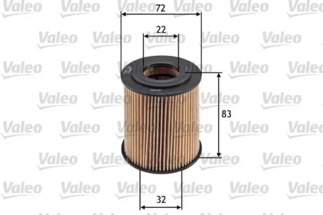 Фільтр масляний CHRYSLER/MINI Neon/Cooper "1,4-1,6 "01-10 ="" Valeo 586542