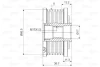 Шків генератора Doblo 1.9D/JTD 01- Valeo 588089 (фото 2)