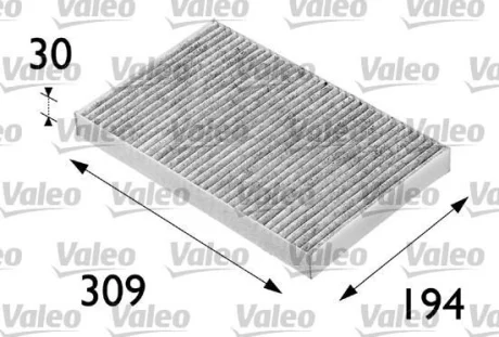 Фільтр салону AUDI A6 "1,8-4,2 "97-05 ="" Valeo 698682