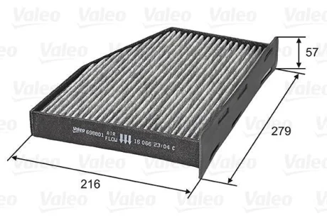 Фільтр салону AUDI/SEAT/SKODA A3/Leon/Octavia "1,2-3,2 "03-22 ="" Valeo 698801