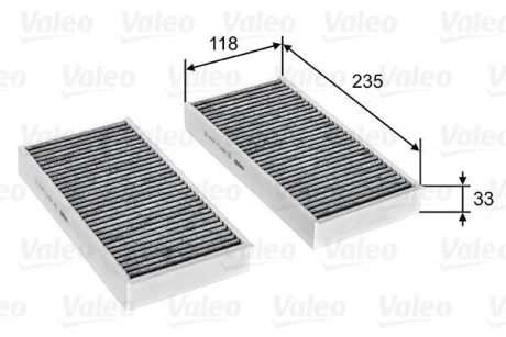 Фільтр салону BMW/MINI 2/Cooper "0,0-2,0 "13>> ="" Valeo 715811