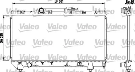 Радіатор двигуна TOYOTA CARINA E VI 1.6/1.8 04.92-09.97 VAL Valeo 731565