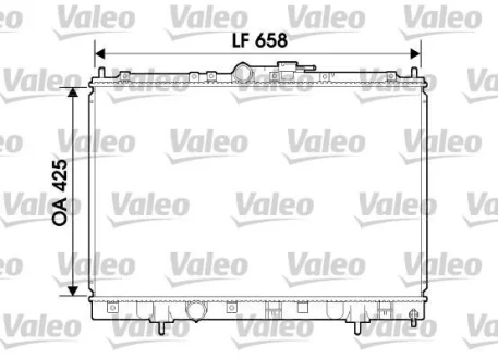 Радіатор охолодження Valeo 734198
