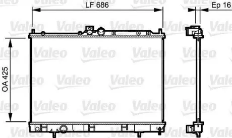 Радіатор охолоджування Valeo 735201