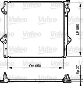 Радіатор охолоджування Valeo 735569