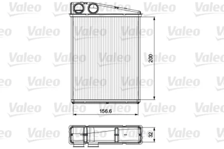 Радіатор нагрівача VL Valeo 811542