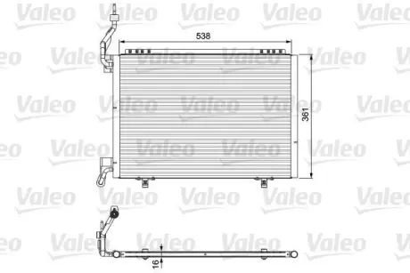 Конденсер кондиціонера Valeo 814075