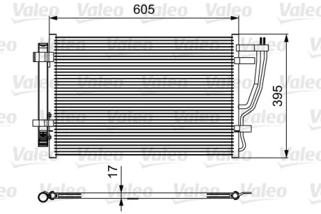 Конденсер кондиционера Valeo 814493