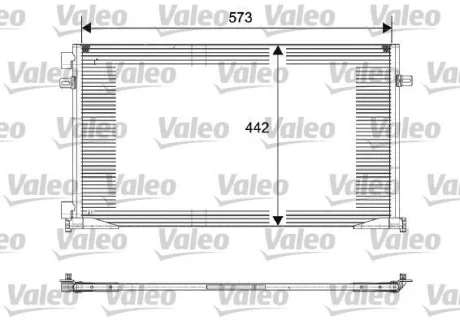 Радіатор кондиціонера Trafic/Vivaro 1.9dCi /2.0 01- Valeo 817644