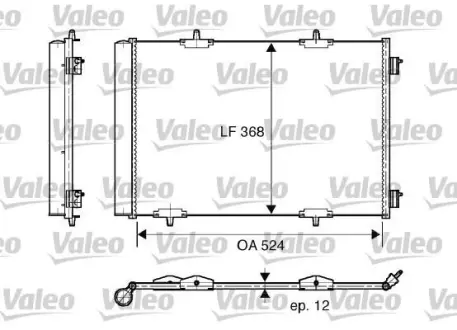 Радіатор кондиціонера VAL818015 Valeo 818015