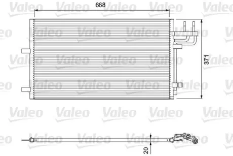 Конденсер кондіционера Valeo 818046