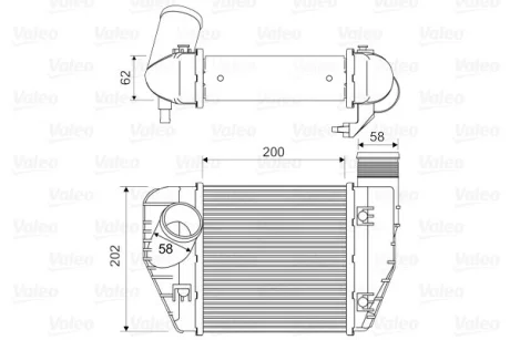 Інтеркулер AUDI A6 C6 2.0/2.0D 07.04-08.11 VAL818326 Valeo 818326