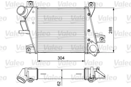 Впускний охолоджувач повітря VAL818360 Valeo 818360