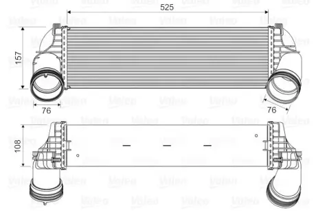 Інтеркулер BMW X5 E70/F15 "08-19 ="" Valeo 818562