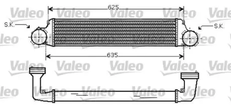 Впускний охолоджувач повітря VAL818715 Valeo 818715