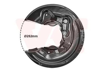 Захист диска гальмівного (заднього) (R) VW Tiguan/Passat/Skoda Superb 08-15 Van Wezel 0334374