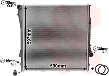 Радіатор BMW X5 4.6/4.8 01- Van Wezel 06002276