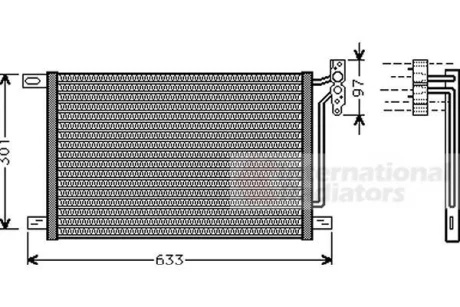 Конденсор кондиционера BMW 3 E46/ X3 E83 04 > 10 Van Wezel 06005215