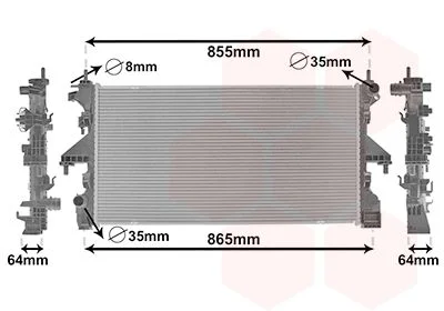 Радіатор охолодження Fiat Ducato 2,3 D Multijet 06- Van Wezel 09012712
