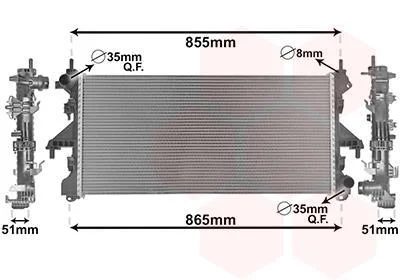 Радіатор охолодження Citroen Jumper/Fiat Ducato/Peugeot Boxer 2.0HDi 11- Van Wezel 17002453