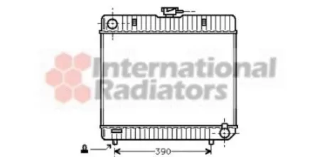 Радіатор охолодження двигуна MB W123/W126 MT 76-84 Van Wezel 30002042