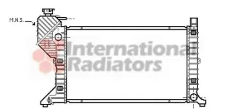 Радіатор охолодження MB Sprinter 2.3D/2.9TDI 95-00 (+AC, МКПП) Van Wezel 30002183