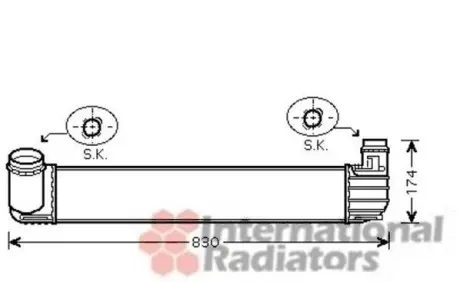 Інтеркулер RENAULT MEGANE3 20i/19dCi MT 08- Van Wezel 43004411