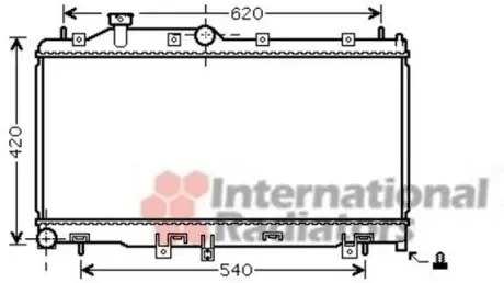 Радіатор охолодження LEGACY4/OUTB 20/25 MT 03- Van Wezel 51002065