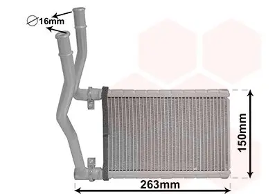 Радіатор обігрівача SUZUKI SWIFT/ SX4 06 > 13 Van Wezel 52006146