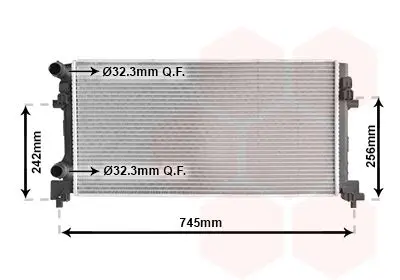 Радіатор охолодження VW Golf VII/Skoda Octavia 12- Van Wezel 58012340