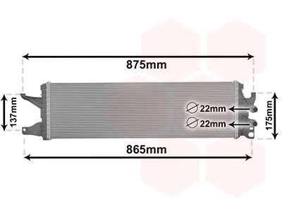 Радіатор охолодження VW Multivan/T6 2.0 TDI 15- Van Wezel 58012722