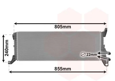 Радіатор охолодження VW Multivan/T6 2.0 TDI 15- Van Wezel 58012723