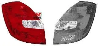 Ліхтар задній лівий SKODA FABIA 10/14>21 Van Wezel 7627931