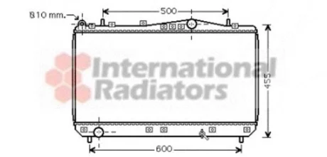 Радіатор охолодження REZZO/TACUMA MT 00-04 Van Wezel 81002052