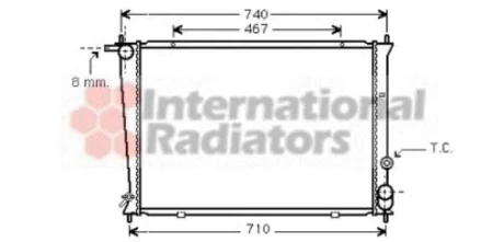 Радіатор охолодження H200/SATELLITE 25D 98-02 Van Wezel 82002049