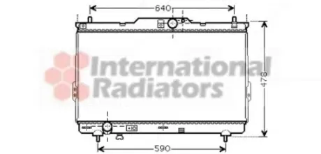 Радіатор охлодження SANTA FE 20TD MT 03-06 Van Wezel 82002113
