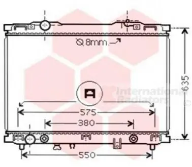 Радіатор охолодження SORENTO 24i/35i AT 02-04 Van Wezel 83002057
