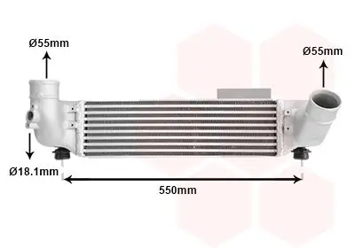 Інтеркулер Sorento 06+ 2.5 CRDi Van Wezel 83004209