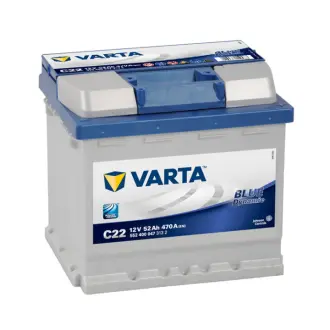 Акумулятор BLUE DYNAMIC 52Ah, EN 470, правий "+" 207x175x190 (ДхШхВ) | 6СТ-52 АзЕ C22 VARTA 552400047