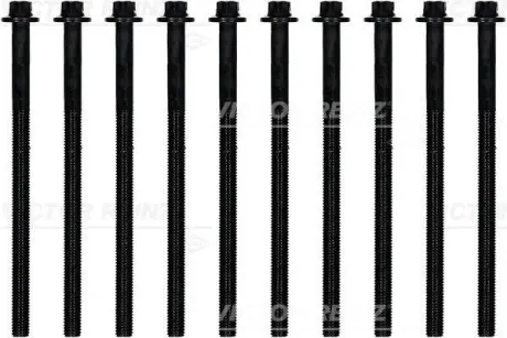 Комплект болтів з головкою системи TORX з чорного металу VICTOR REINZ 14-32108-01