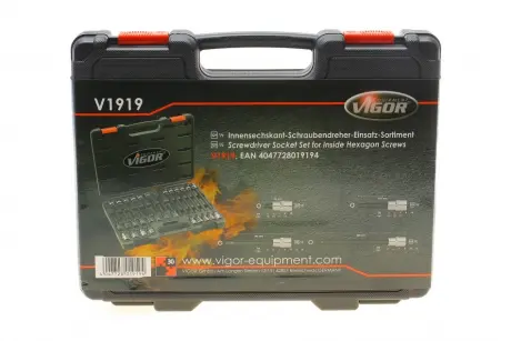 Набір головок 1/2" зі вставками Hex 30 од... VIGOR V1919