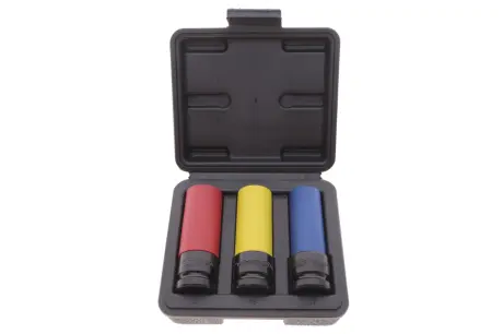 Набор ударных головок 1/2" для шиномонтажа 17-19-21 мм. BLACK EDITION VIGOR V2522-BE