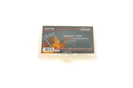 Скоба U-профіль Ø0,8 mm 100 од. VIGOR V3677N