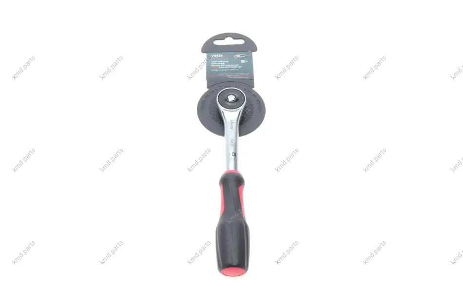 Тріскачка 1/4" ротаційна 72 зубця 176 мм з поворотною ручкою на 360° VIGOR V5436 (фото 1)